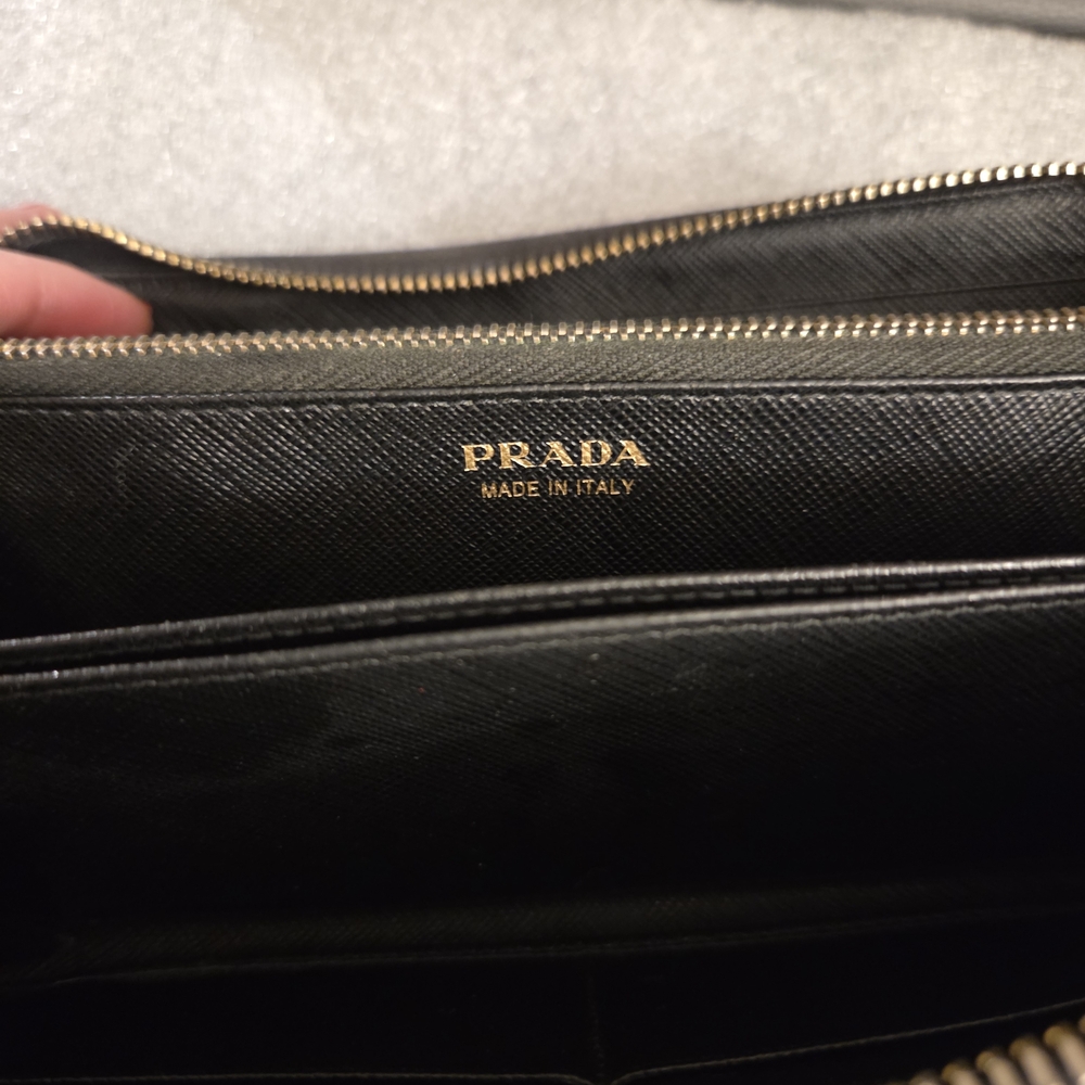 Authentic Prada Saffiano Leather Long Zip-Around Wallet - Picture 10 of 14